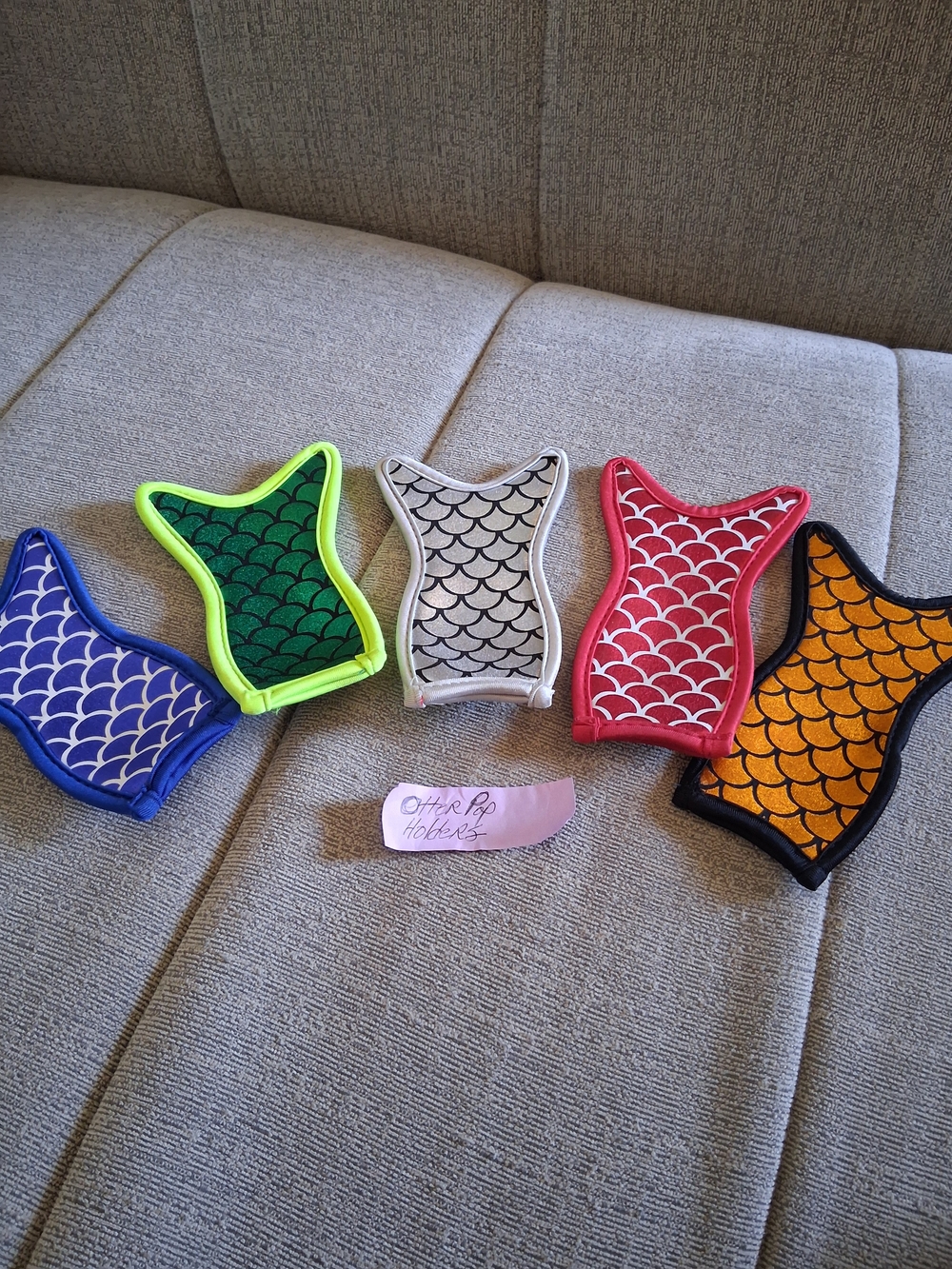 5 Kids Thermal Otter Pop Holders- Multicolor Warm Hands